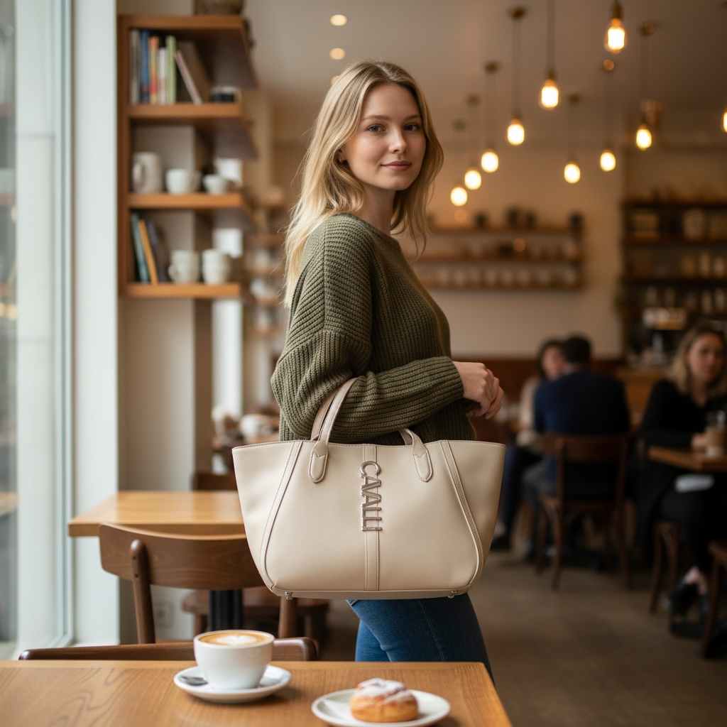 Cavalli large Tote Bag