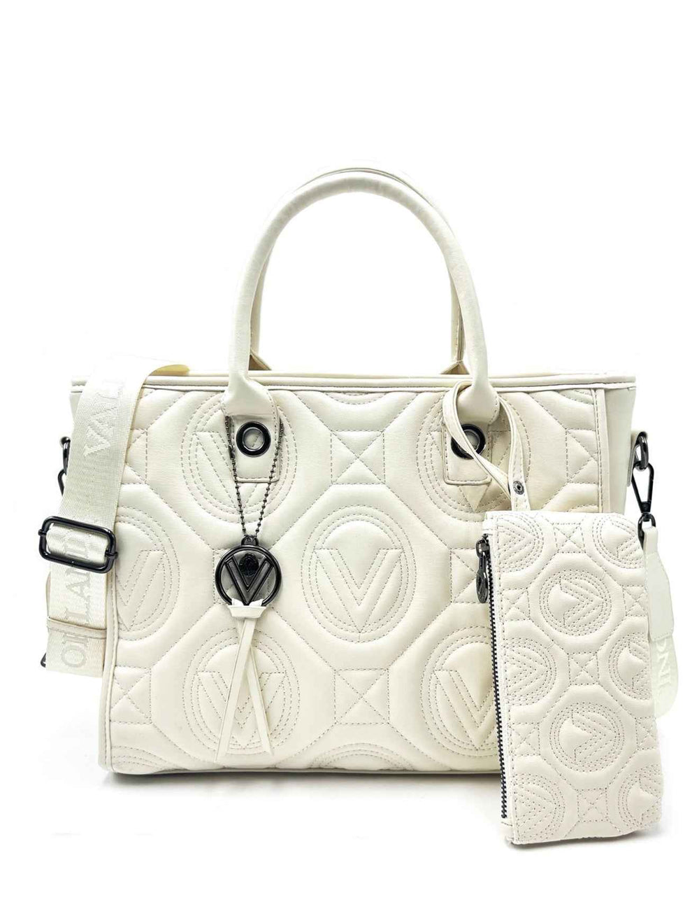 Valentino Orlandi Kayla Brown Vegan-Leather Tote