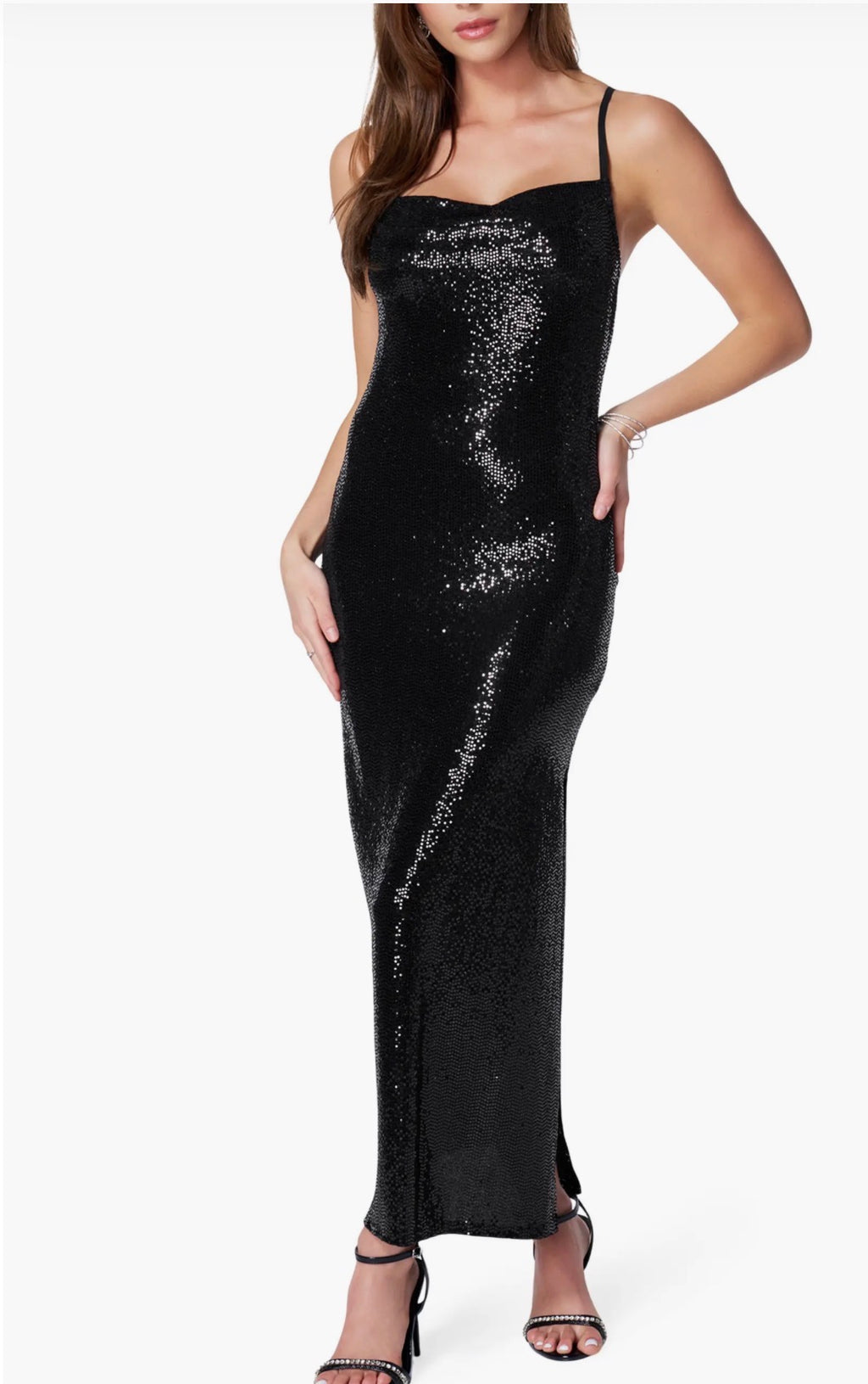 bebe Sequin Gown
