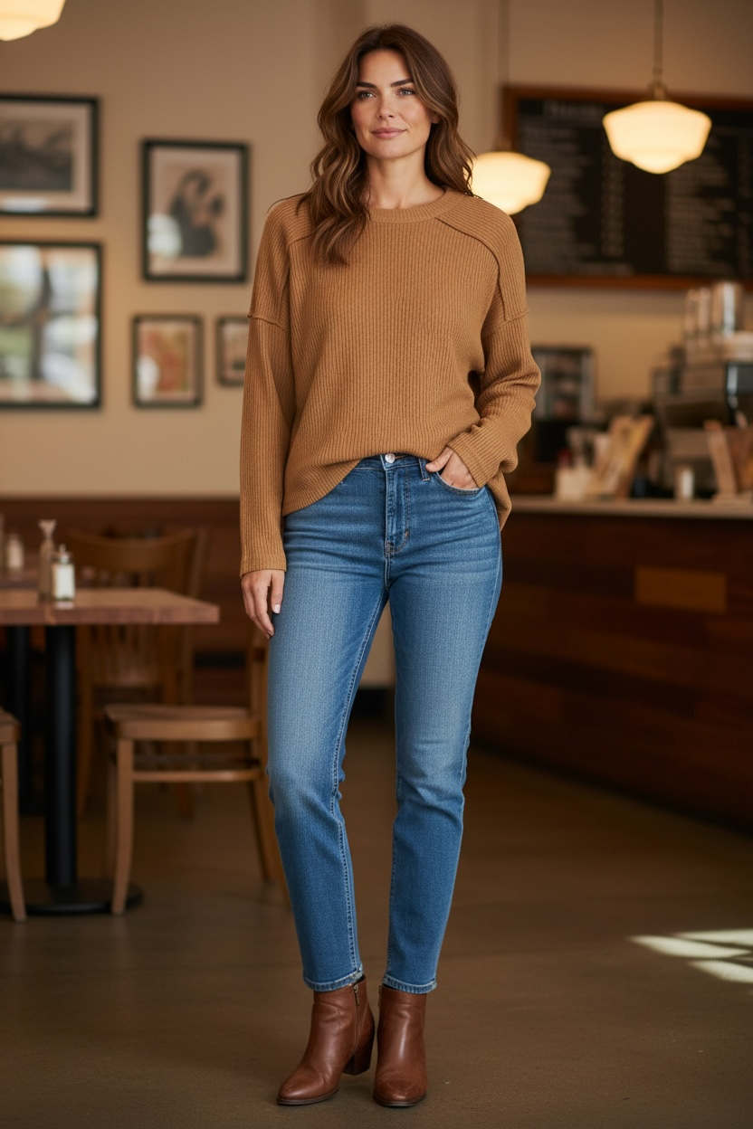 Zenana Ribbed-Knit Hi-Low Tunic – Exposed Seam