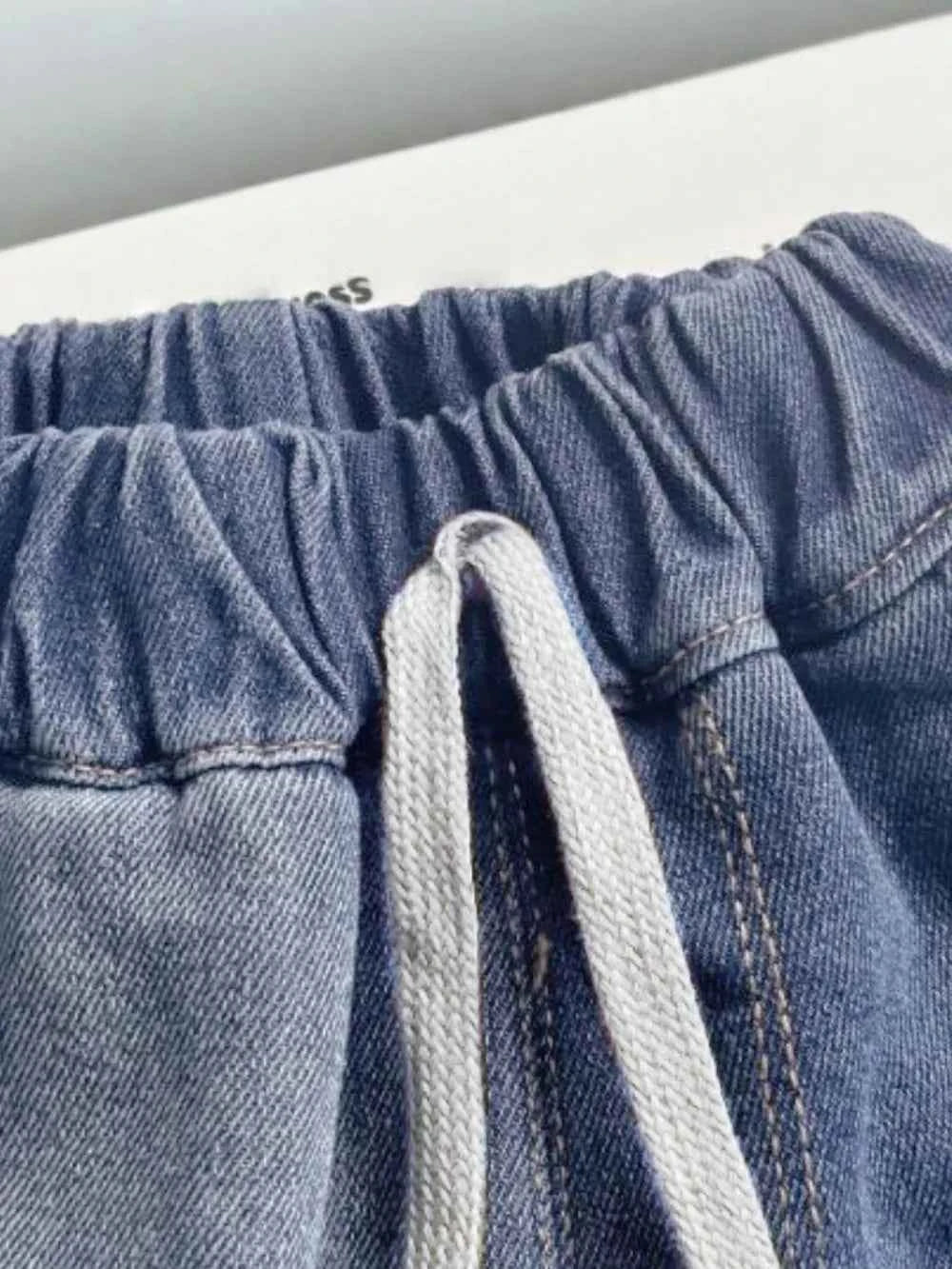 Collared Neck Button Up Top and Shorts Denim Set