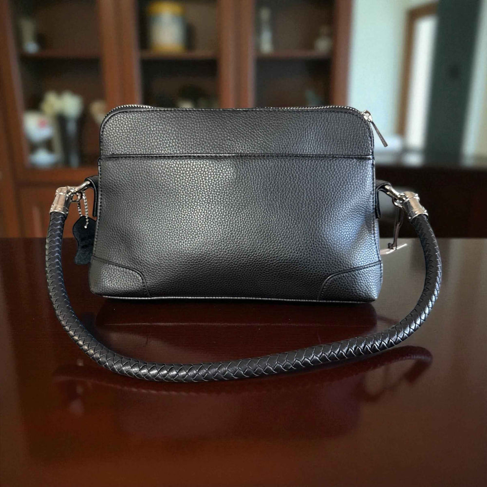 Black Genuine Leather Handbag – Classic Style