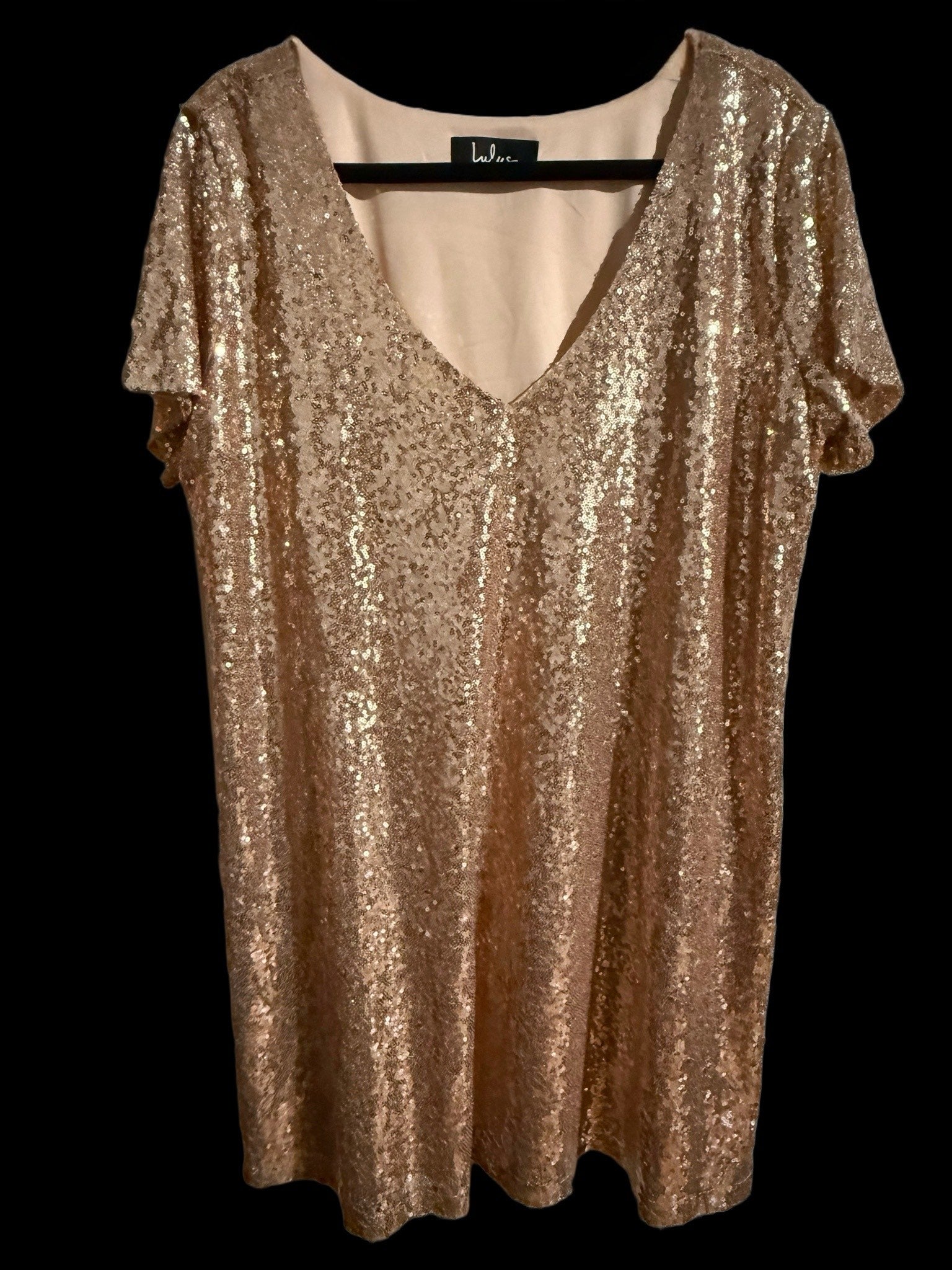 Lulus Gold Sequin Mini Dress - Sparkly Cocktail Party Dress