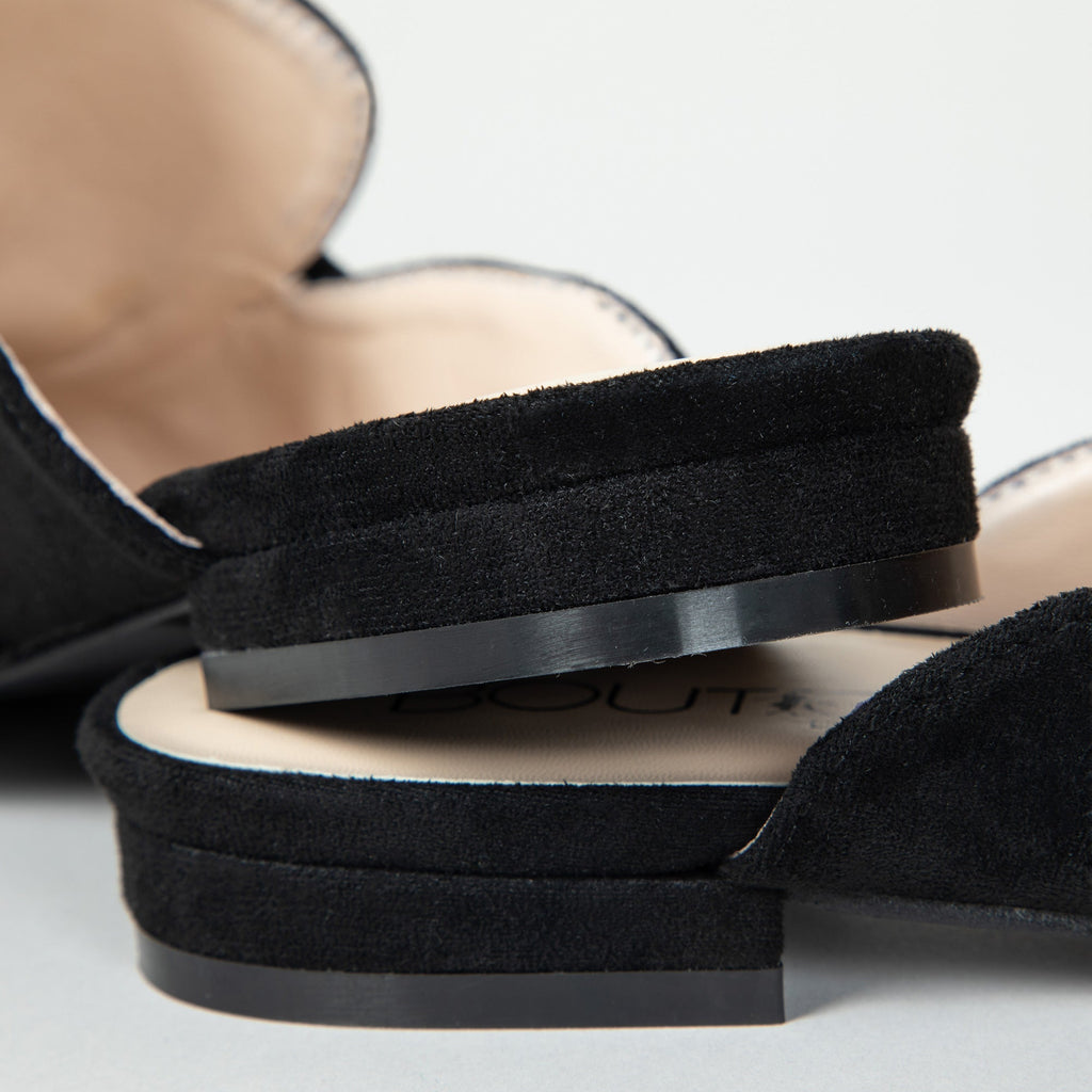 Women Knotted Faux Suede Slip On Shoes With Comfortable Memory Foam
