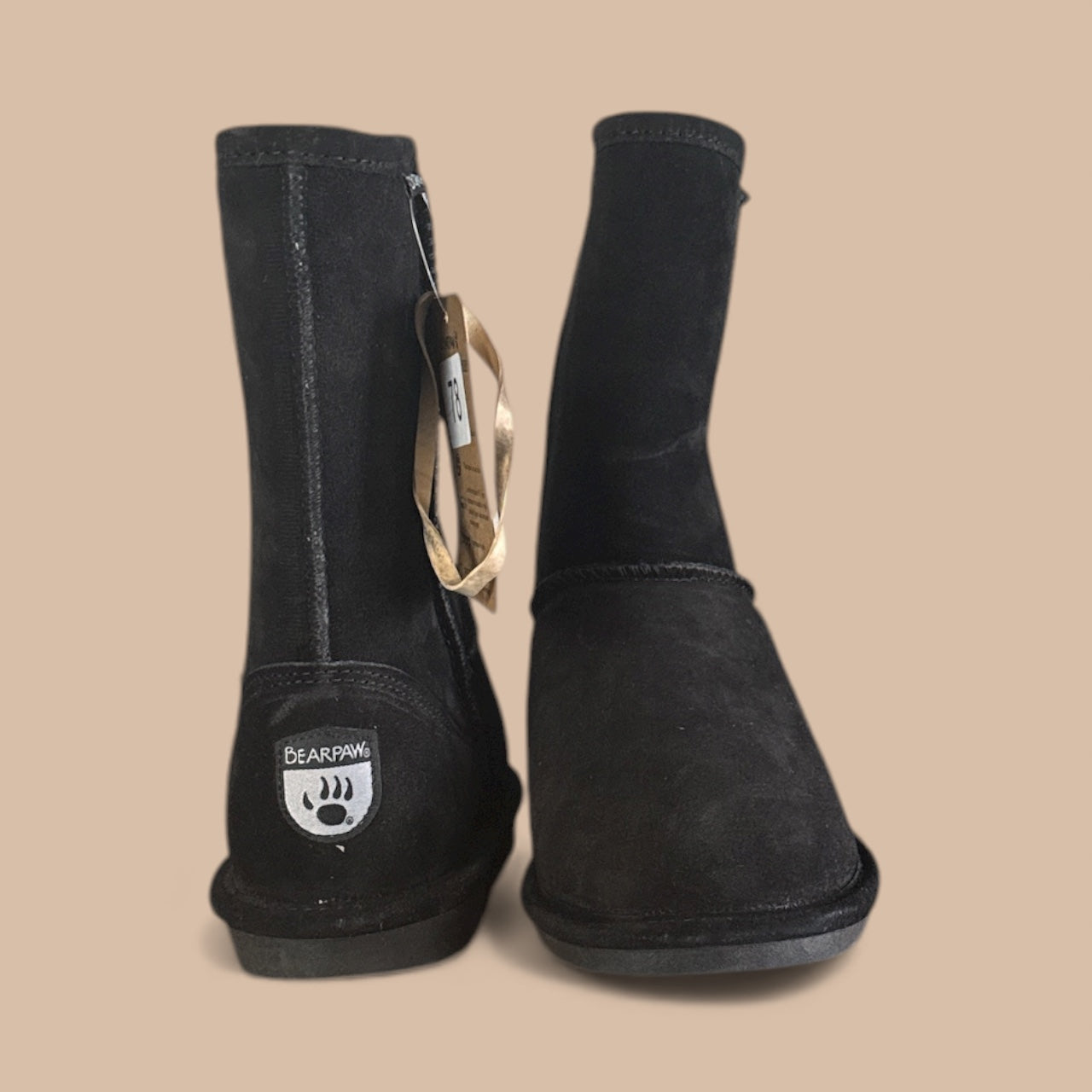 Bear paws short black boots