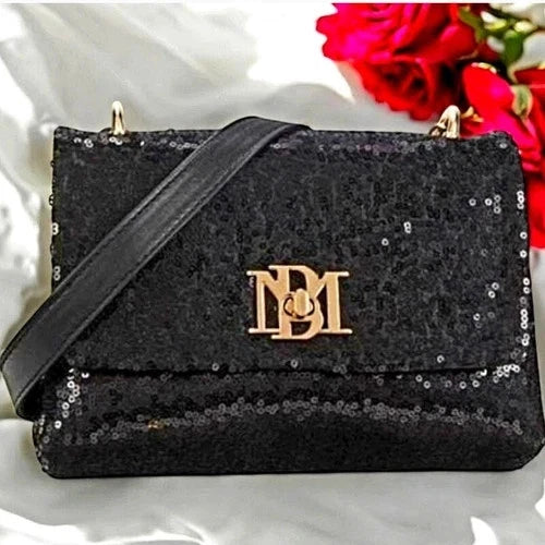 Badgley Mischka Sequin Crossbody Bag - Designer Evening Purse