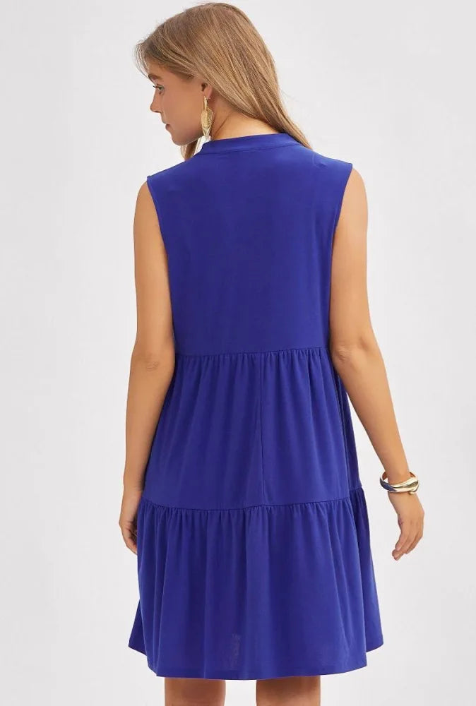 Dear Scarlett Lizzy Tiered Dress — Wrinkle-Free & Stretch