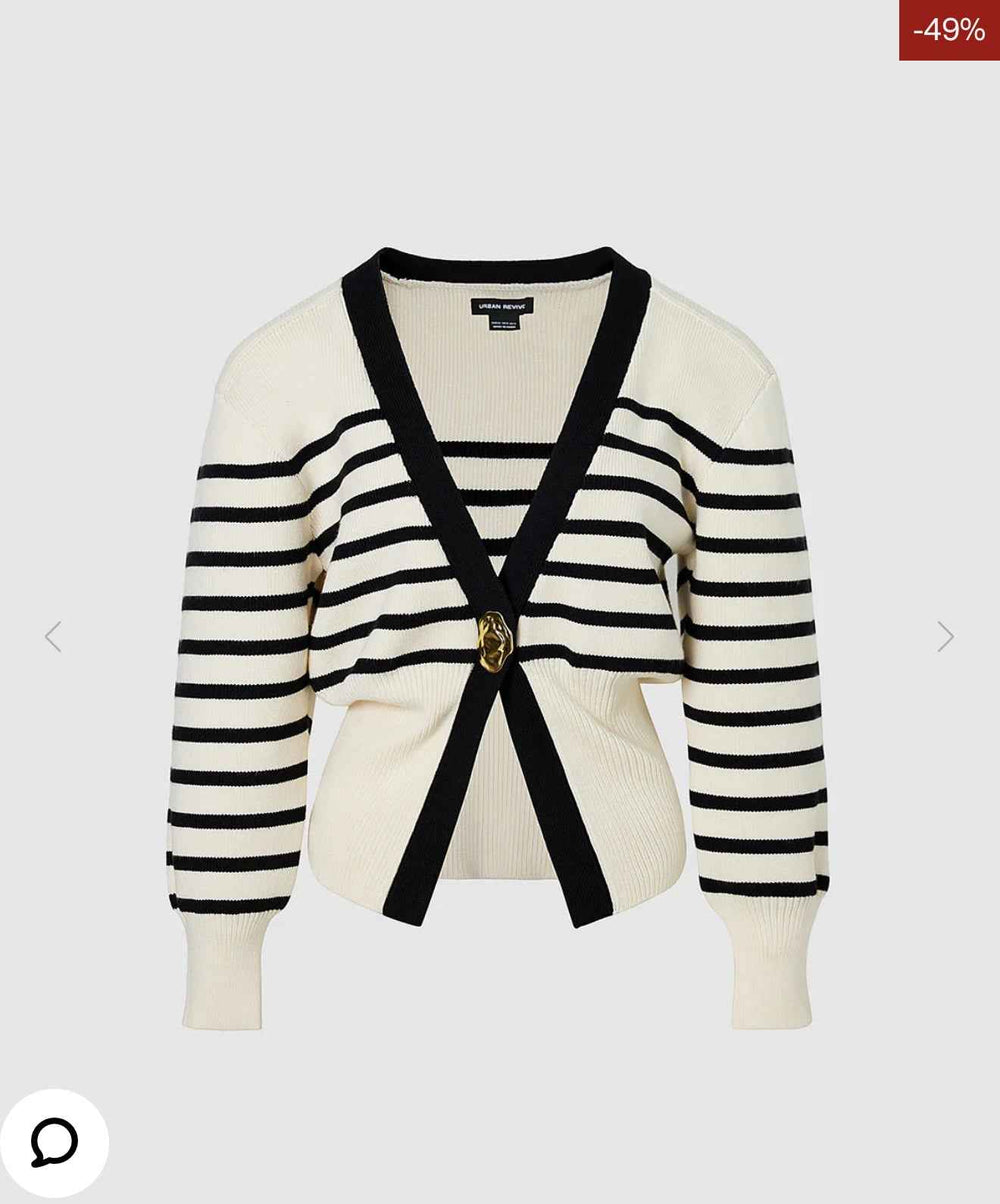 Urban Revivo V-Neck Button-Front Cardigan