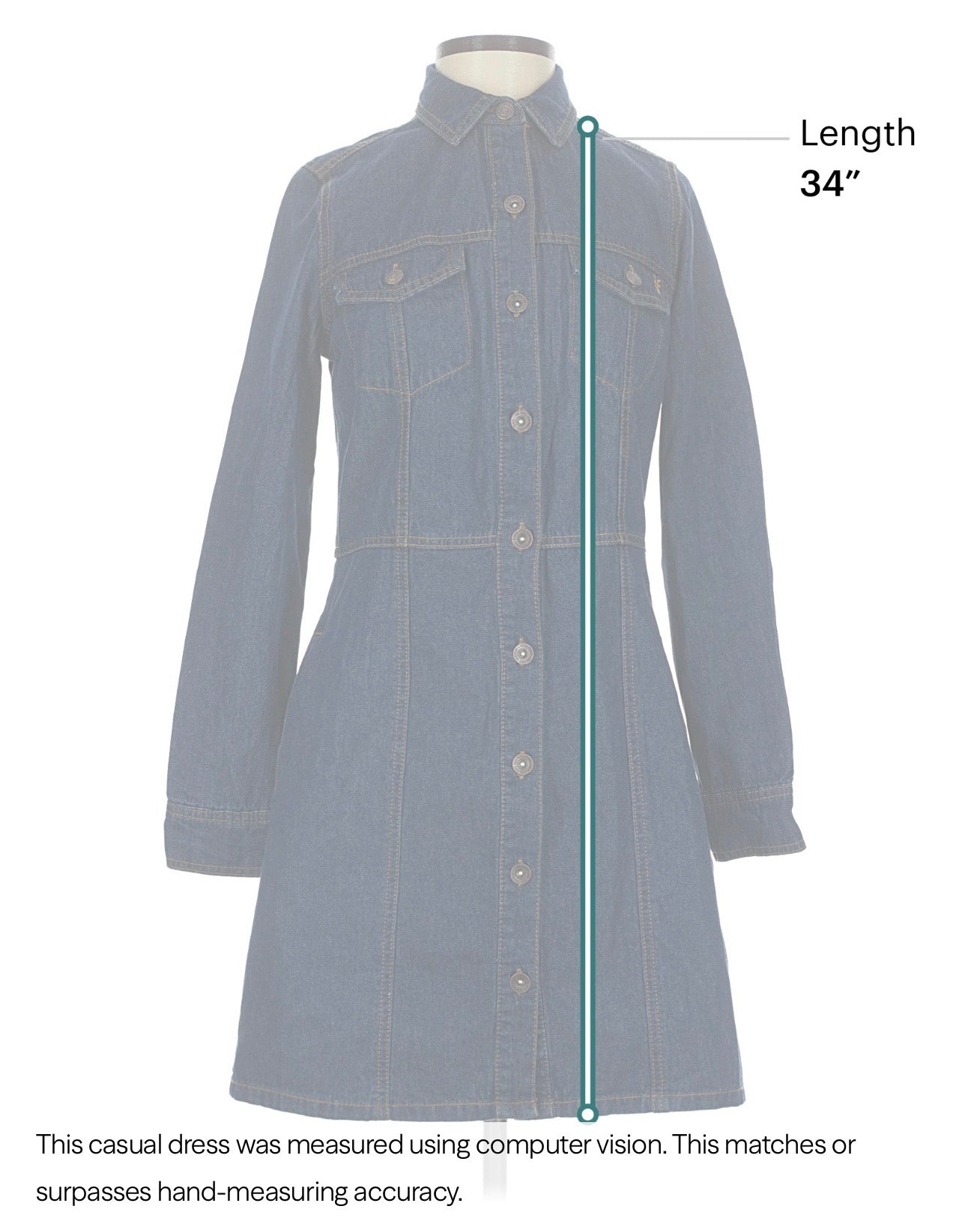 Frye Denim Button Front Shirt Dress Mini