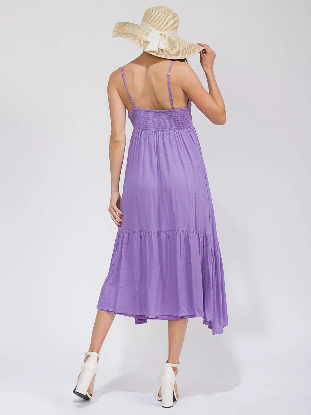 Sleeveless Tiered Midi Dress