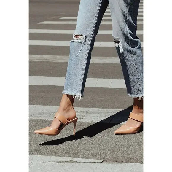 Lulus Faire Tan Pointed-Toe Mules - Vegan Suede Slip-On Heels