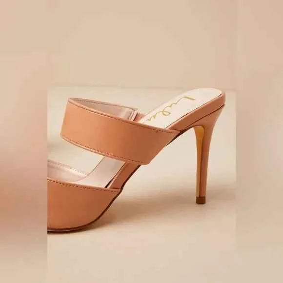Lulus Faire Tan Vegan-Suede Pointed-Toe Mules