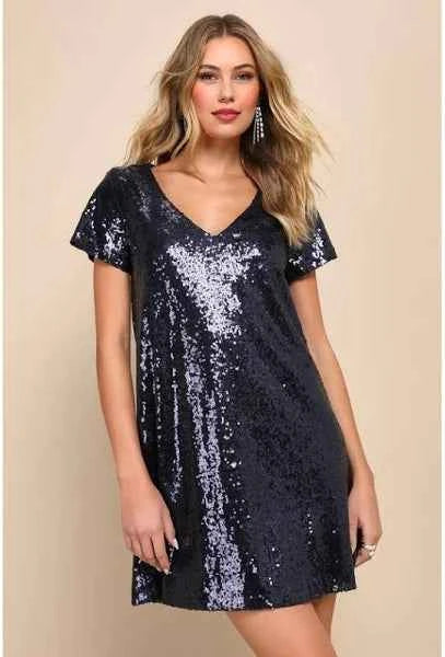 Bebe Sequin Mini Dress – Cocktail Party