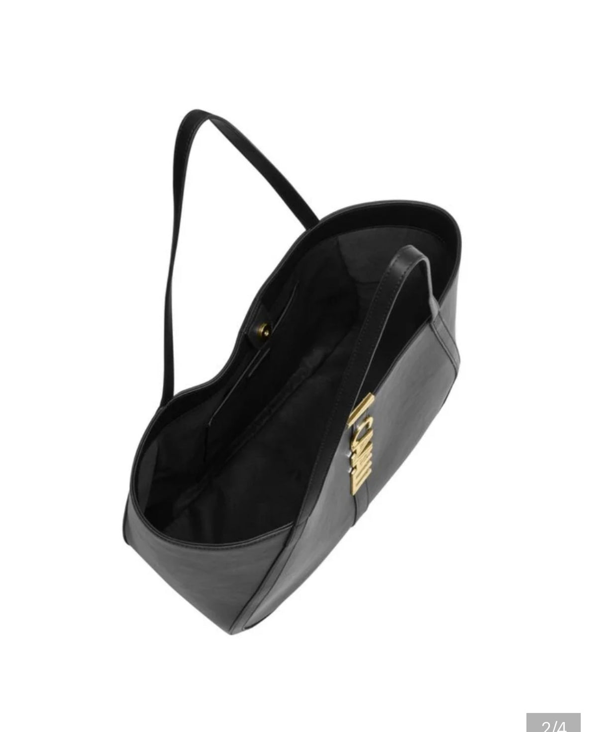 Interior view of Cavalli Class black tote bag