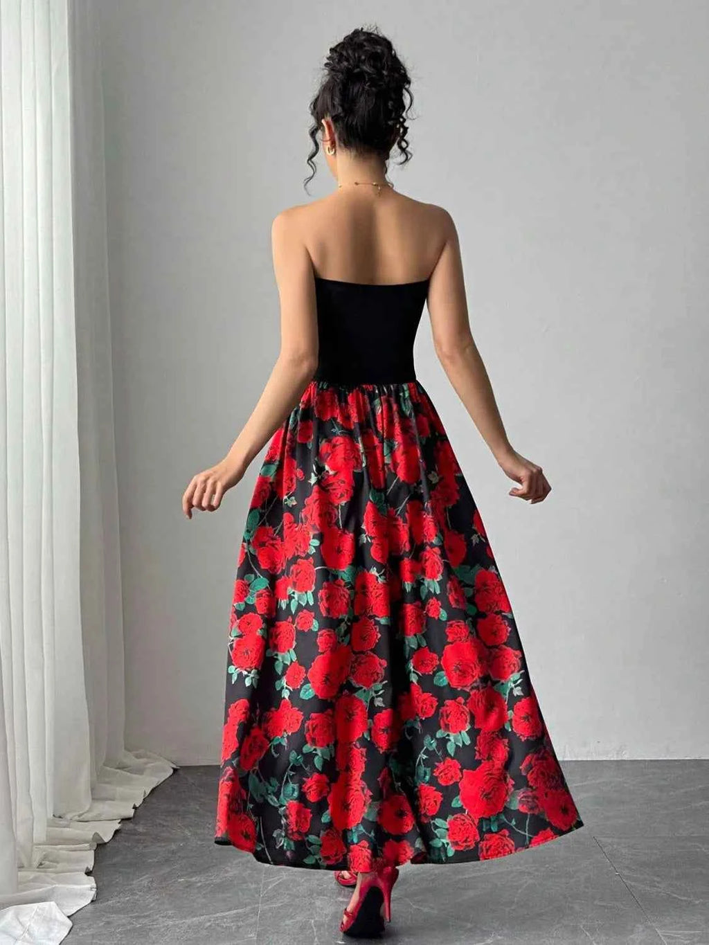 Floral Tube Maxi Dress