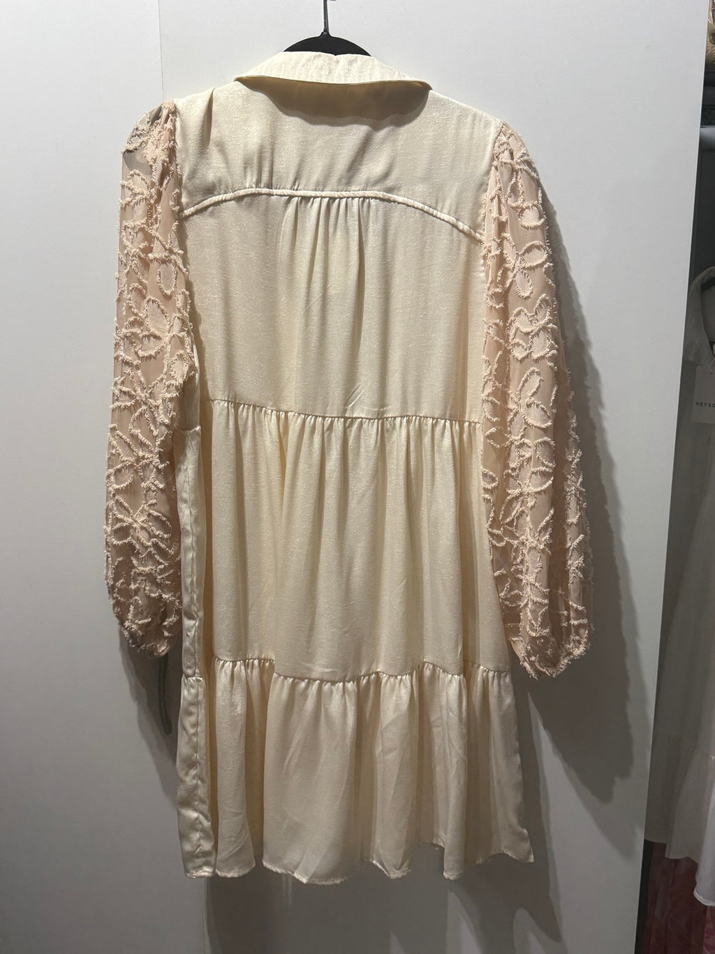 Umgee ivory tiered dress back