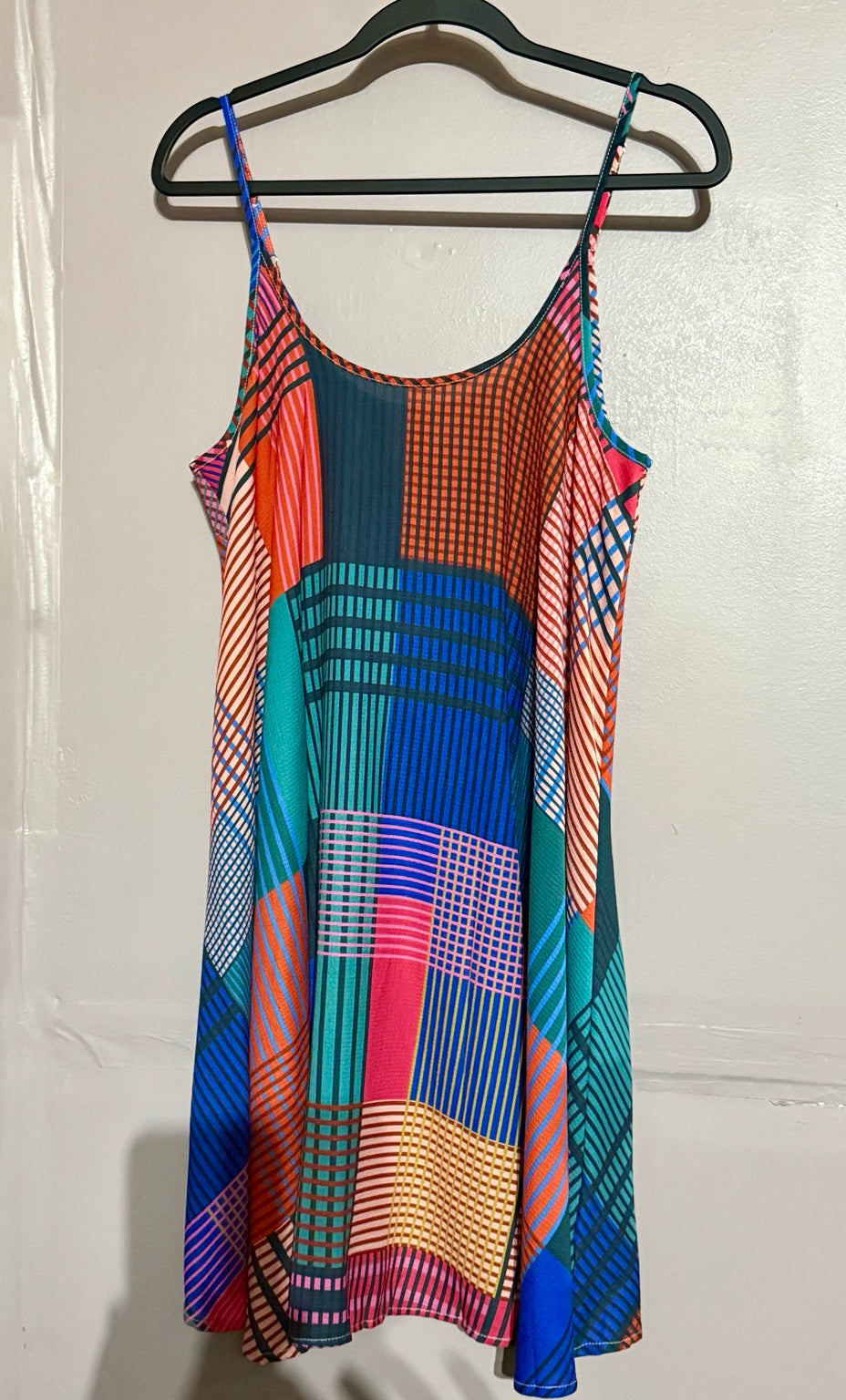 Umgee Multicolor Geometric-Print Swing Dress